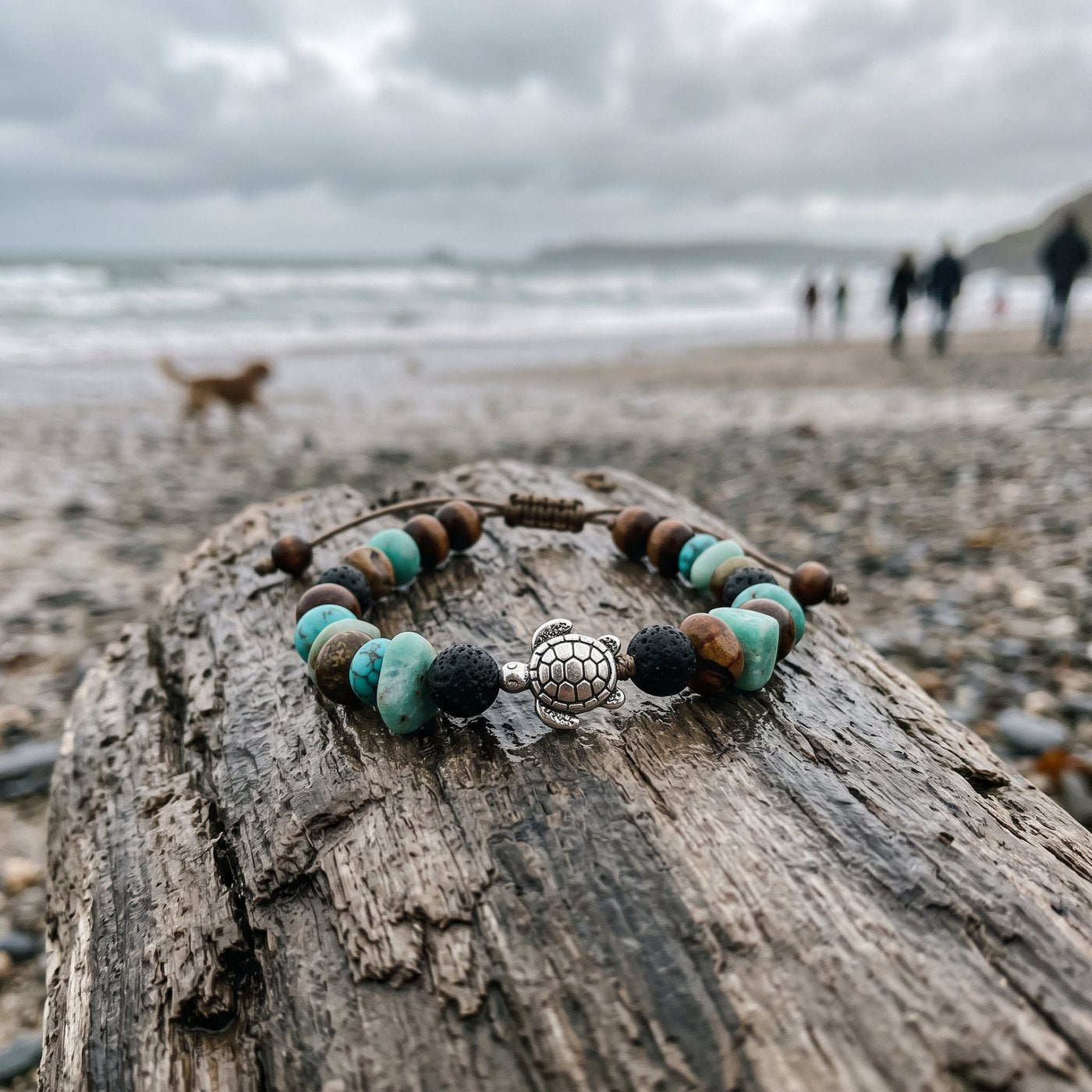 A beaded sea-turtle bracelet